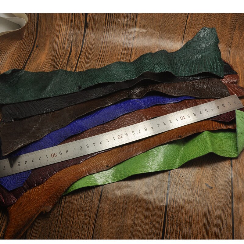 1 pcs Struisvogel leer stof voor horloge band/gesp 35*2.6 cm