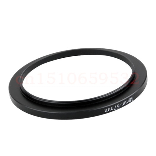 10 pz 58-67mm 58mm-67mm 58-67 step up filtro anello adattatore, lens, paraluce, copriobiettivo, e altro ancora...