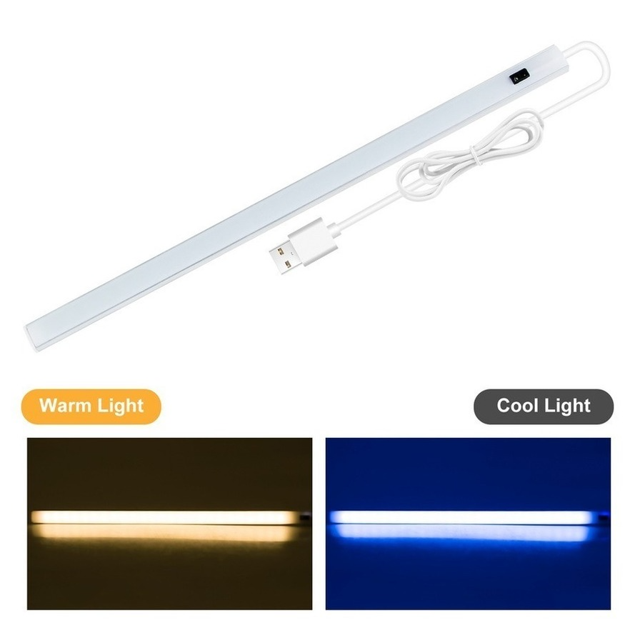 Lámpara de escritorio con tira LED USB de 5V, interruptor de barrido manual, lámpara con Sensor de movimiento, lámpara de mesa para niños, sala de estudio, luces LED para debajo del gabinete y cocina