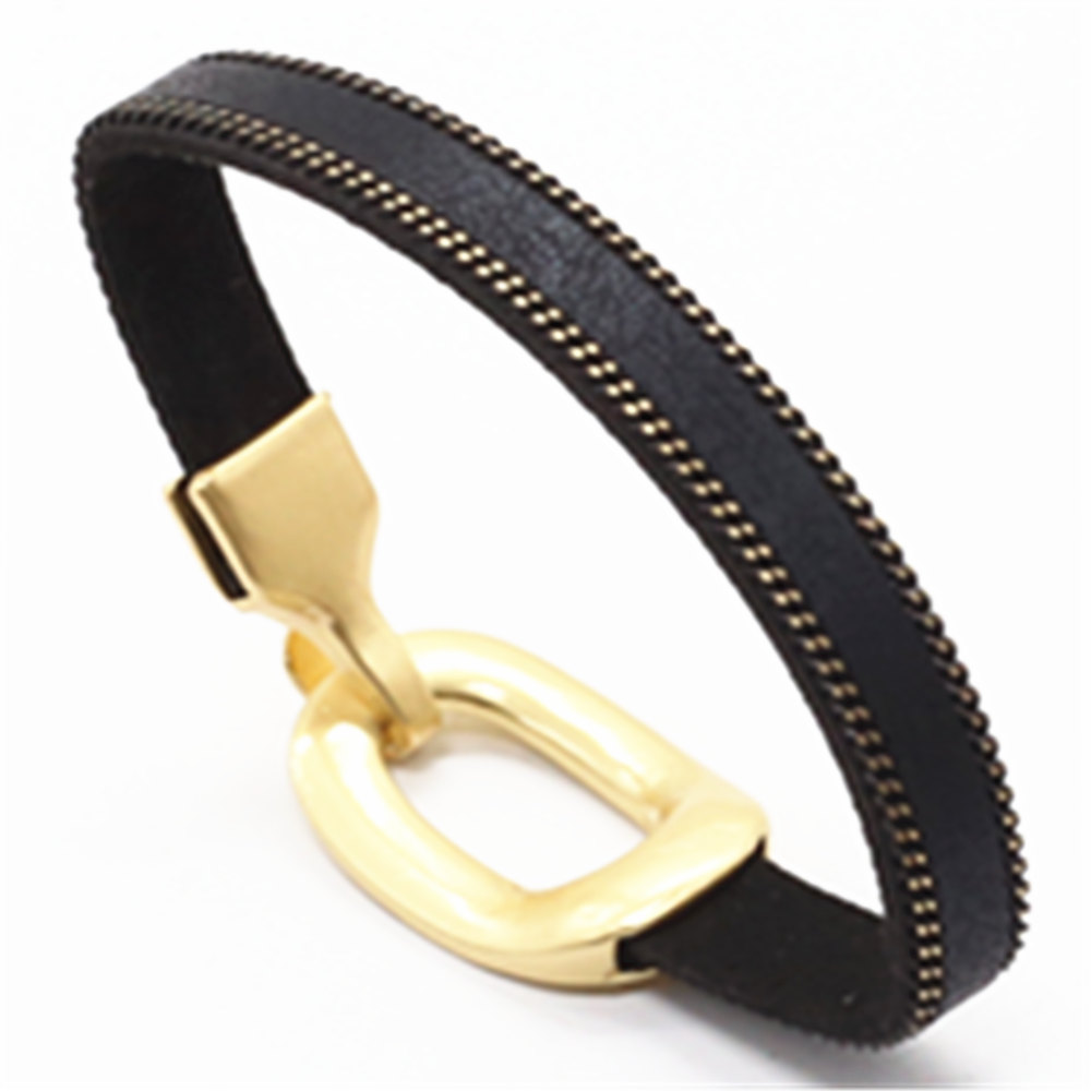 Gold Farbe Schwarz Armbinde retro Handgemachte Jahrgang Kette Leder Armbänder Für Frauen Manschette Armreif Weiblichen Partei Schmuck