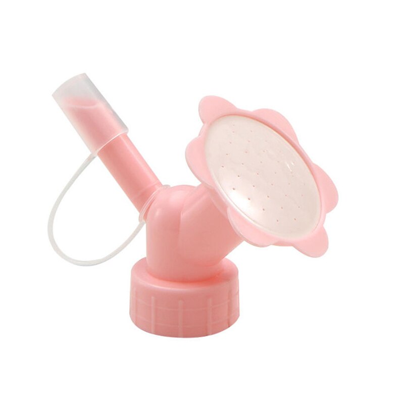 1Pc jardin plante pulvérisation arrosage outil bricolage universel en plastique boisson bouchon de bouteille gicleur buse pomme de douche Portable pulvérisateurs couverture: pink