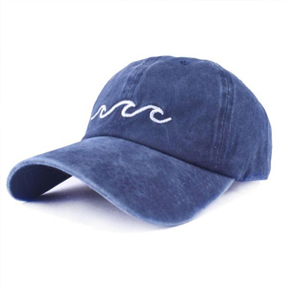 Unisex Dome Casual Hat Sunscreen Hats Solid Color Cap Baseball Hat Visors: dark blue