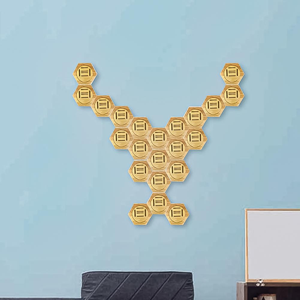 6Pcs Useful Wood Multi-functional Multi-use Practical Badge Organizer for Bedroom Badge Display Rack Badge Storage Shelf