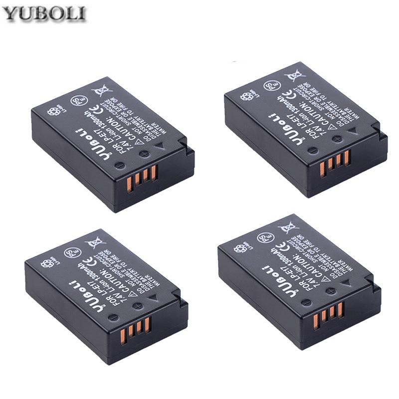 4x7,4 v 1300mah batería LPE17 LP E17 LP-E17 batería para Canon EOS 200D M3 M6 750D 760D T6i T6s 800D 8000D beso X8i cámaras