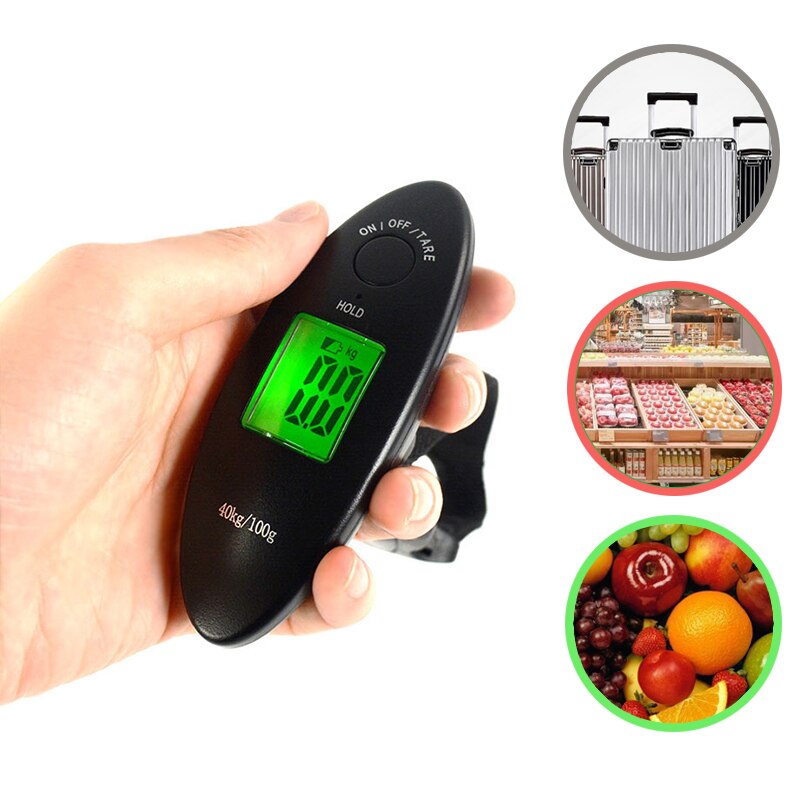 100g/40kg bilancia digitale appesa bilancia pesapersone Schermo LCD mini tasca elettronica portatile da viaggio bilancia pesapersone portatile