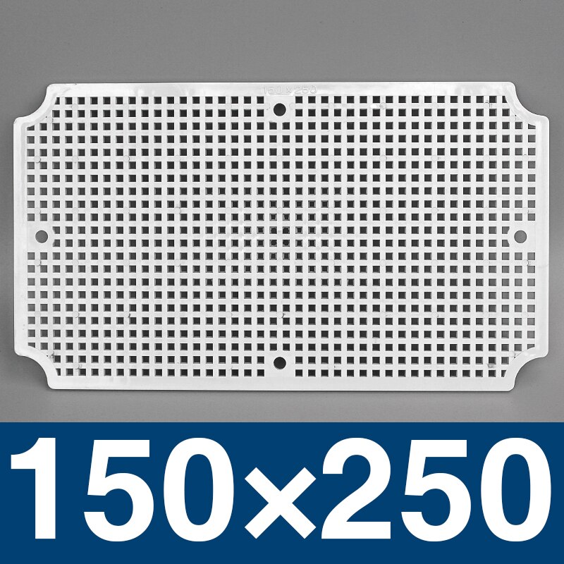 waterproof box fixed base plate IP67 waterproof junction box base plate ABS honeycomb mounting base plate Outdoor monitoring: 250x150
