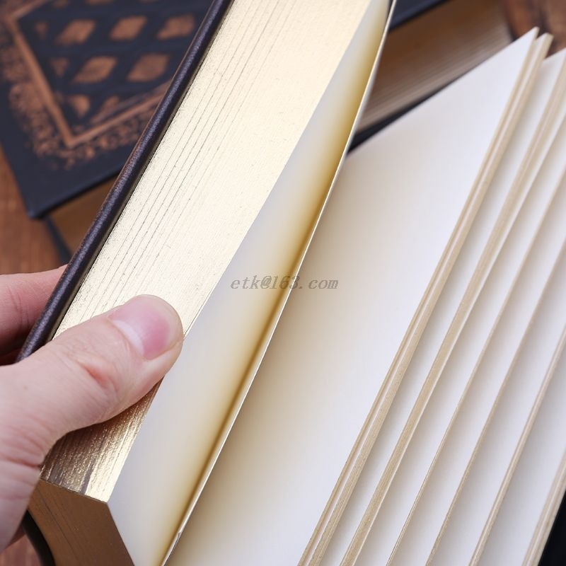 Leather Retro Vintage Diary Journal Notebook Blank Hard Cover Sketchbook Paper Stationery Travel School Sdudent