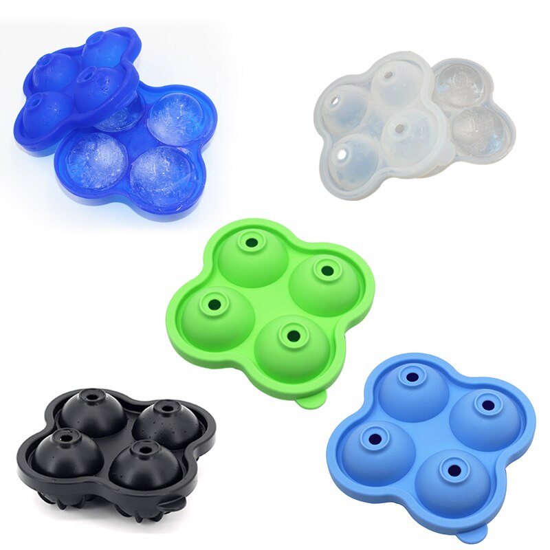 6 Cell Big Sphere Ice Ball Ice Cube Tray Whiskey Wine Cocktail Party Bar Accessories Large Ice Cube Maker Silicone Mold