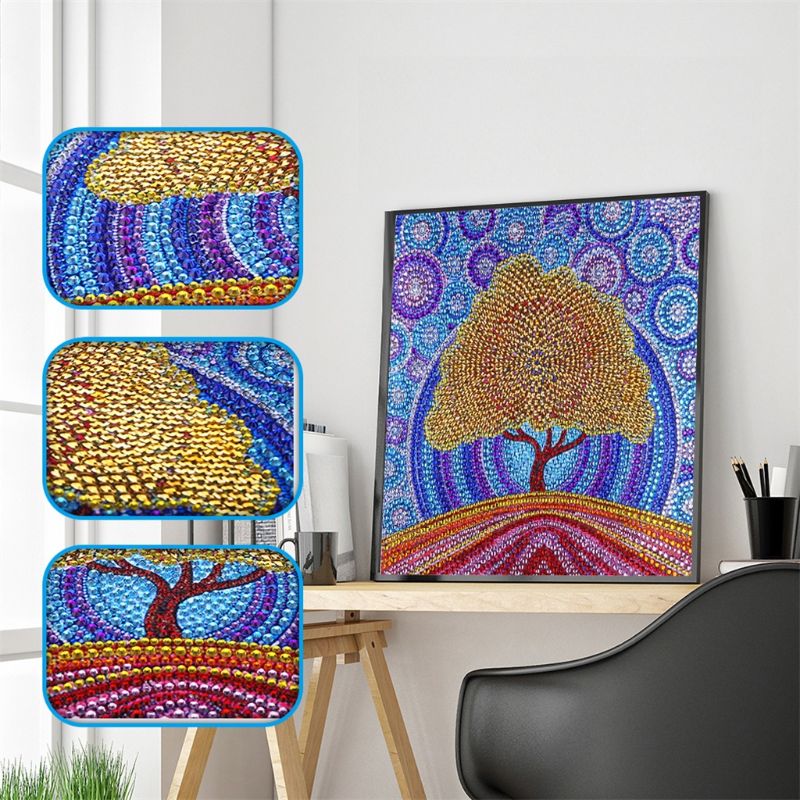 DIY 5D Special Shaped Diamond Painting by Number Kits, Full Drill Rhinestone Embroidery Cross Stitch Pictures for Home Decor