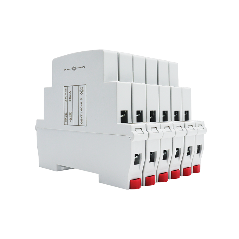 Din Rail Indicator Light 230V AC/DC Modular Din Rail Lamp Indicator Light JD9 50/60Hz Single Light Dual Lamp