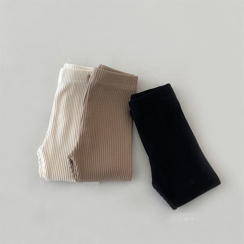 2022 stile coreano bambino Leggings a costine pantaloni Casual a righe bambino ragazze ragazzi primavera autunno vestiti di cotone bambino vestito per bambini