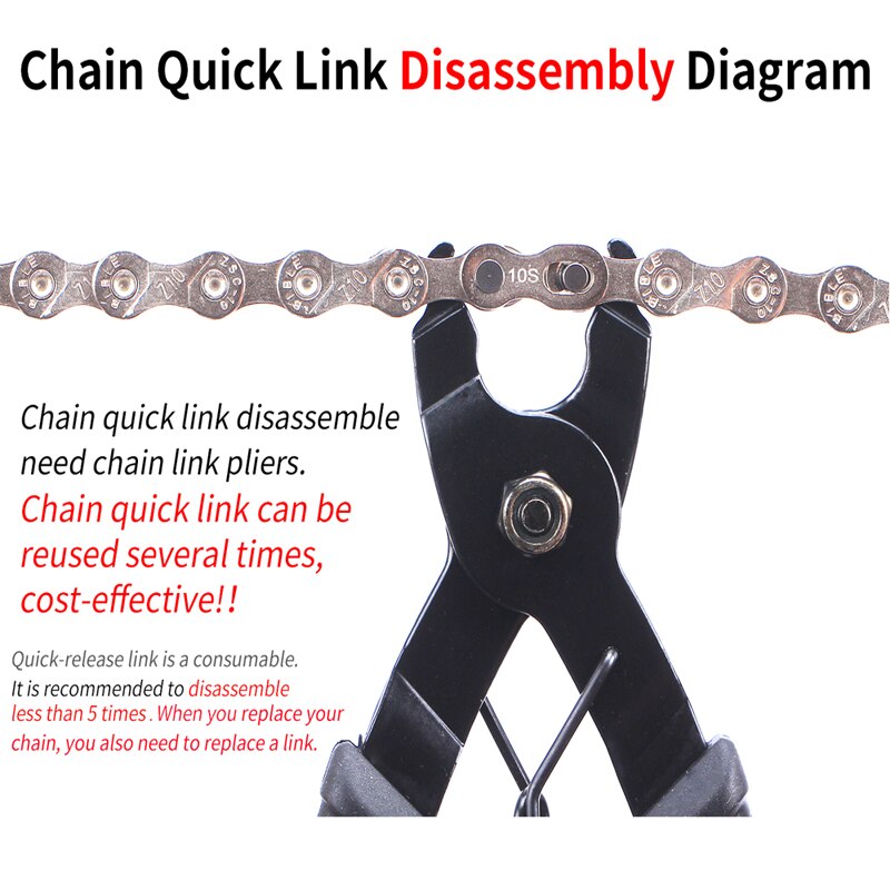 1 Pair Bicycle Chain Quick Link Mountain Bicycle Bike Chain Missing Quick Connector Master Link for 6 7 8 9 10 11 Speed Bicycle