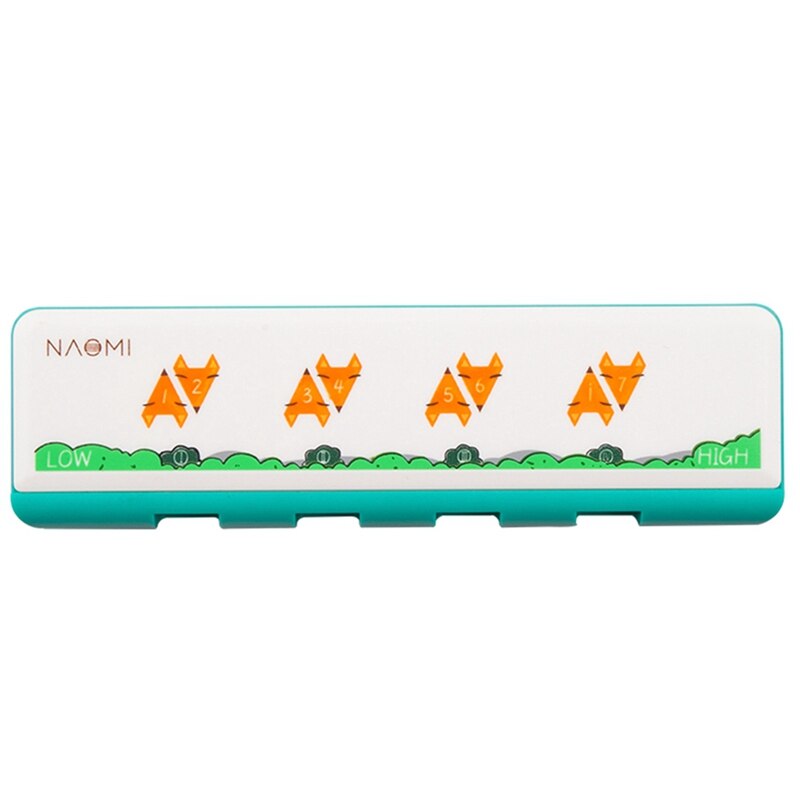 AD-NAOMI Diatonic Harmonica - 4 Holes, C Key, 8 Brass Reeds, Plastic Body