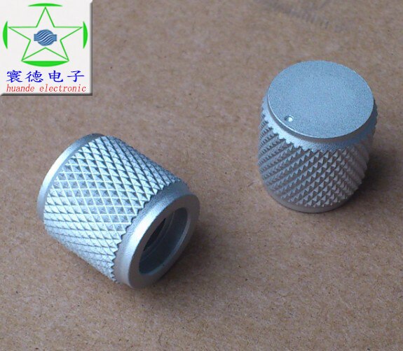 Eindversterker All-Aluminium Knop Matte Wit Zandstralen Diameter 15 Hoogte 15