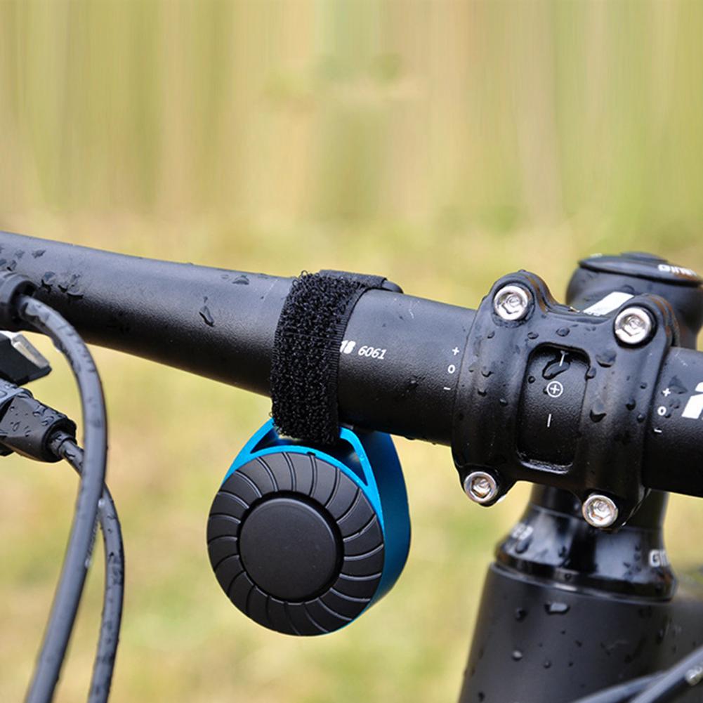 Electronic Horn Waterproof Electronic Bell Fastener Tape Bike Electric Bell Compact Bicycle Horn for Cycling