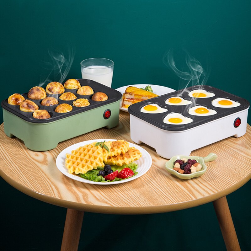 Electric Eggs Roasted Hamburger Machine Red Beans Cake Crepe Maker Home Mini Pie Pancake Baking Fried Egg Omelette Frying Pan