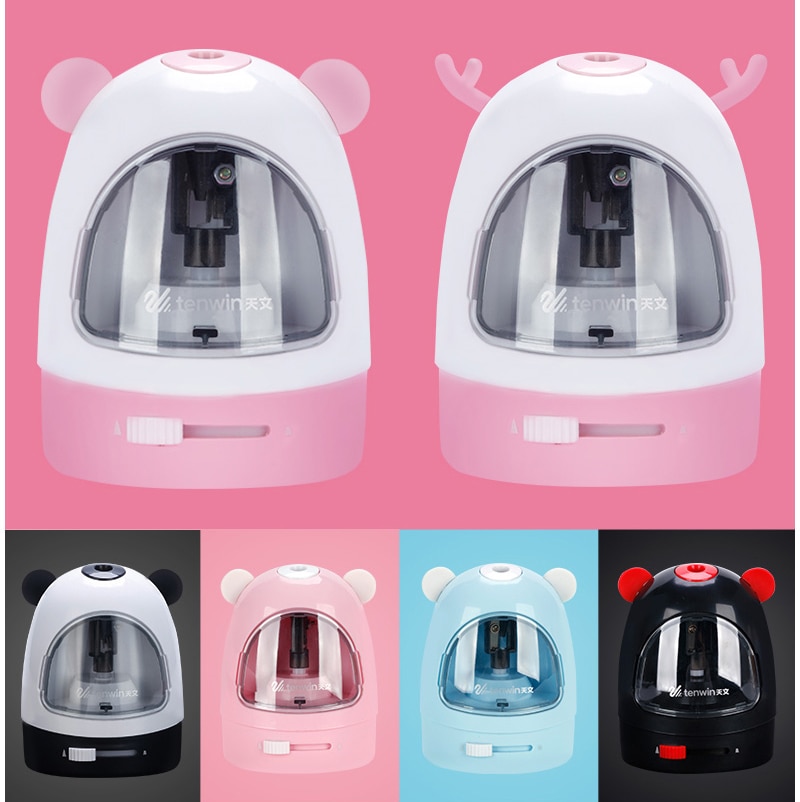 Children Automatic pencil sharpener Electronic Stationery Kids Safety Electric Switch Pencil Art School Office Supplies