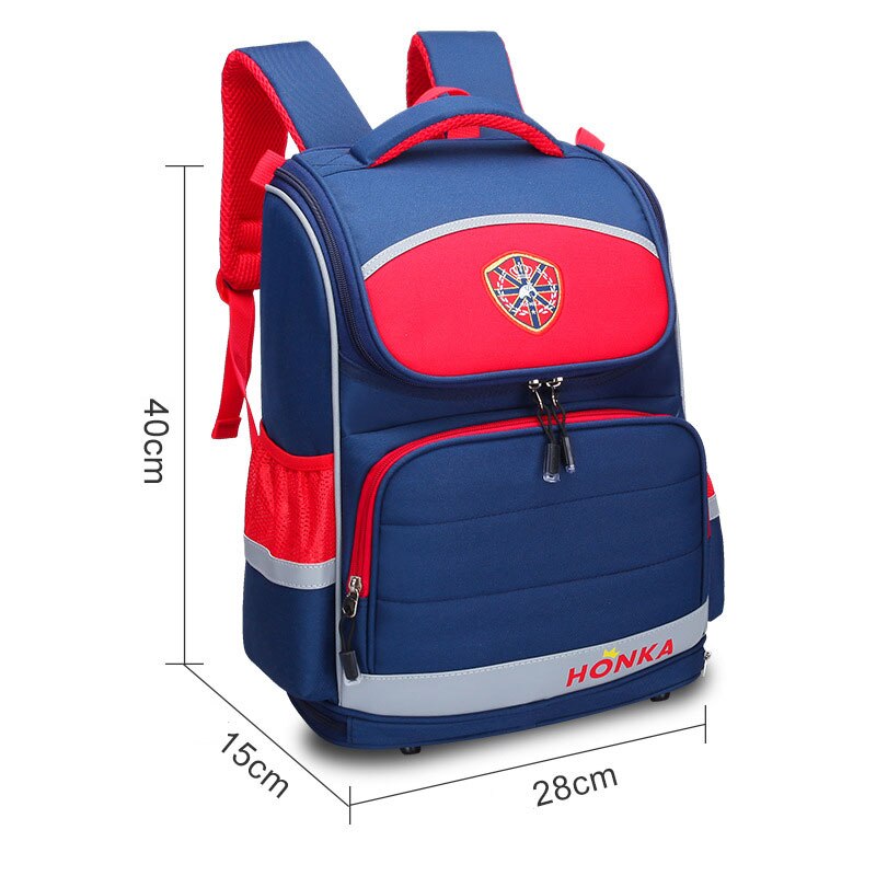 Enfants sacs d'école primaire filles sacoche sac à dos orthopédique imperméable à l'eau léger fardeau enfants Bookbags Mochila Infantil Escolares: blue