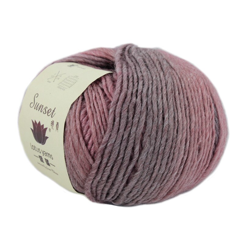 50g merino uld garn regnbue garn hanks til håndstrik og hækling: 253