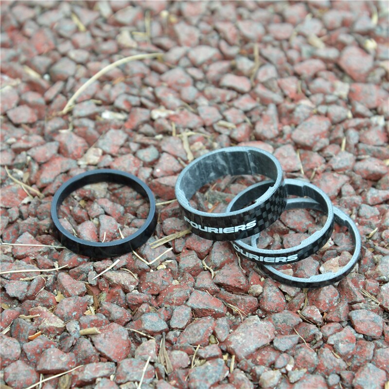 FOURIERS Ultralight Carbon Bicycle Headset Taper Spacer Washer Cycling MTB Bike 28.6mm/34mm Head Tube Gasket SR-S002