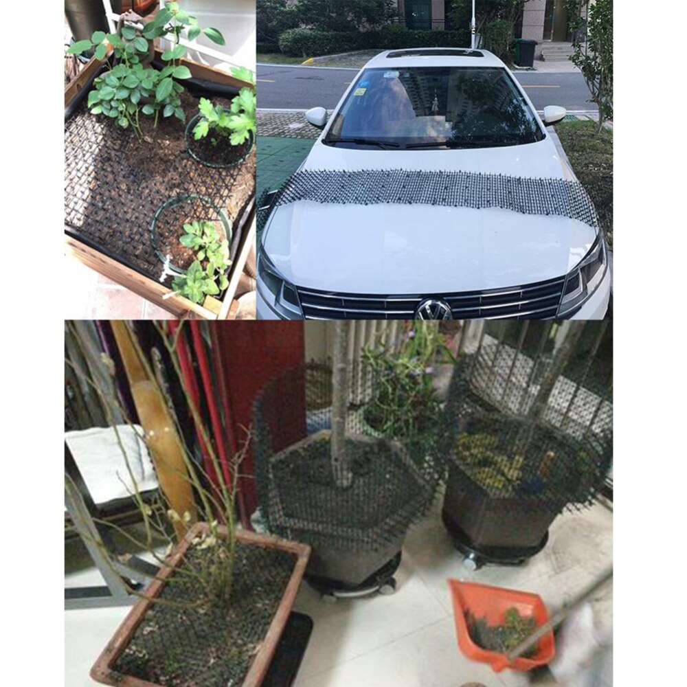 Garden Yard Pets Deterrent Pads Anti-Cat Dogs Repellent Mat Prickle Strips Keep Cats Away Safe Nails Thorn Network For Outdoor