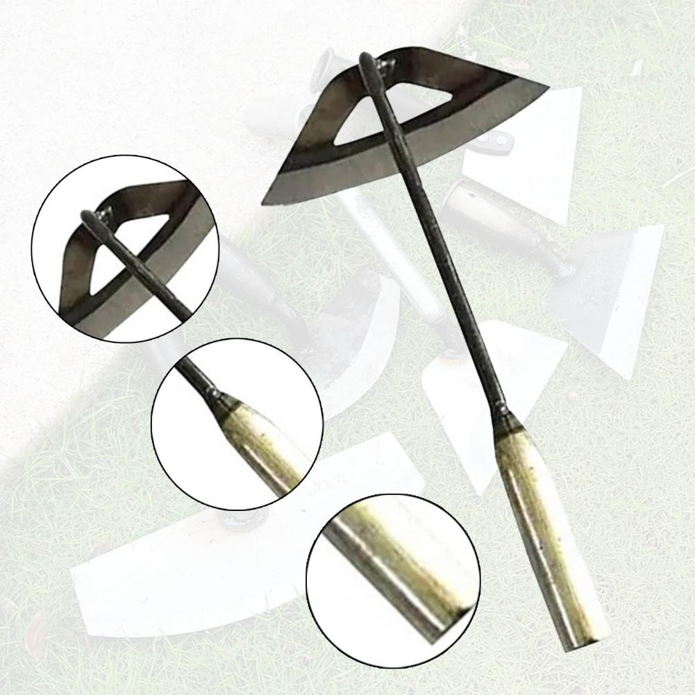 Garden Hoeing Multifunctional Thickened Weeder Gardening Backyard Weeding Small Hoe for Use Small Weeder