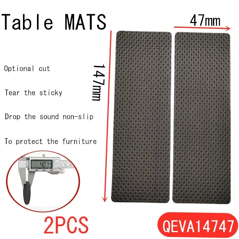 Alfombrilla para los pies autoadhesiva negra y cuadrada redondo, almohadillas de fieltro, alfombrilla antideslizante, amortiguador de parachoques para silla, Protector de mesa, Hardware: QEVA14747