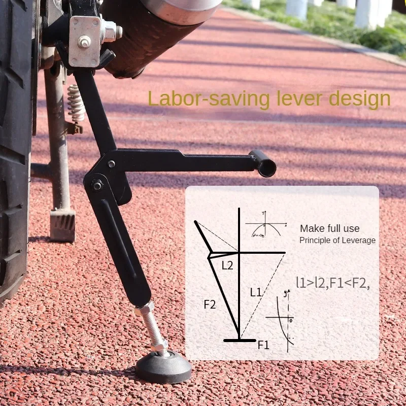 Cavalletto per moto supporto per ruota supporto laterale Paddock riparazione stabile e manutenzione strumento di supporto per parcheggio pieghevole lavoro portatile