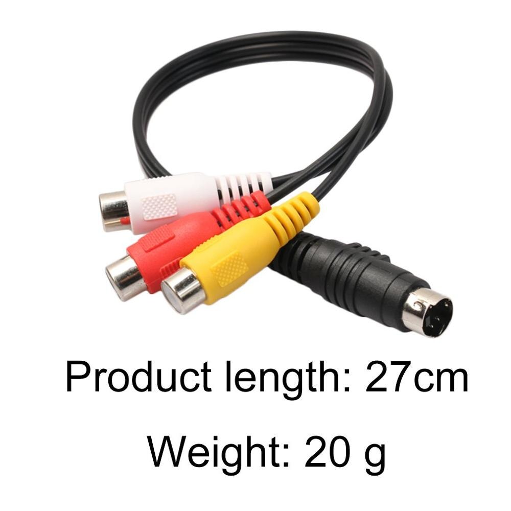 Professionele Audio Kabel 4 Pin S-Video Naar 3 Rca Vrouwelijke Tv Adapter Kabel Voor Laptop Met Vrouwelijke Rca poort En 4 Pin S-Video-Poort