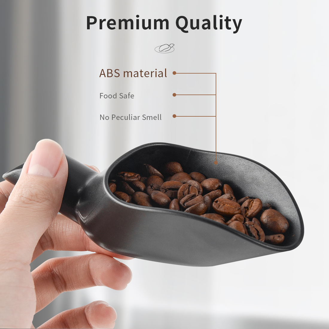 Cafemasy Koffieschep 20G Maatscheptrechter Koffiebonen Meetgereedschap Multifunctionele Koffie Lepel Koffie Accessoires