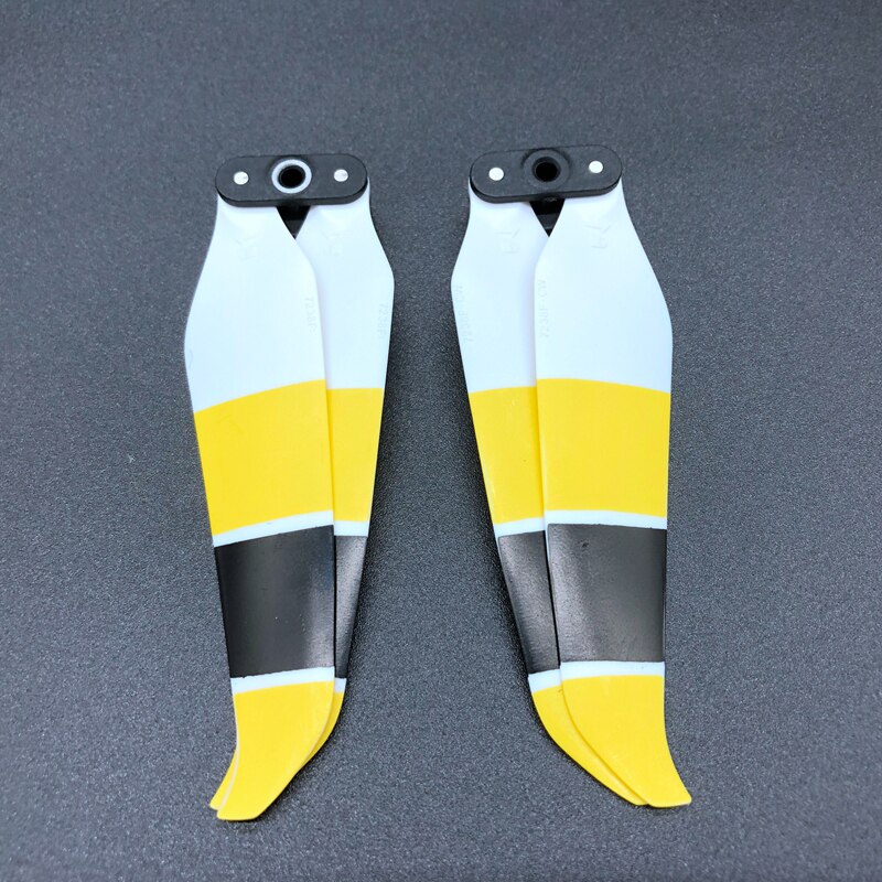 7238F Colorful CW CCW Replacement Propellers Low Noise Props Quick Release Blades Wing for DJI Mavic Air 2 Drone Accessories Kit: 2pcs yellow black