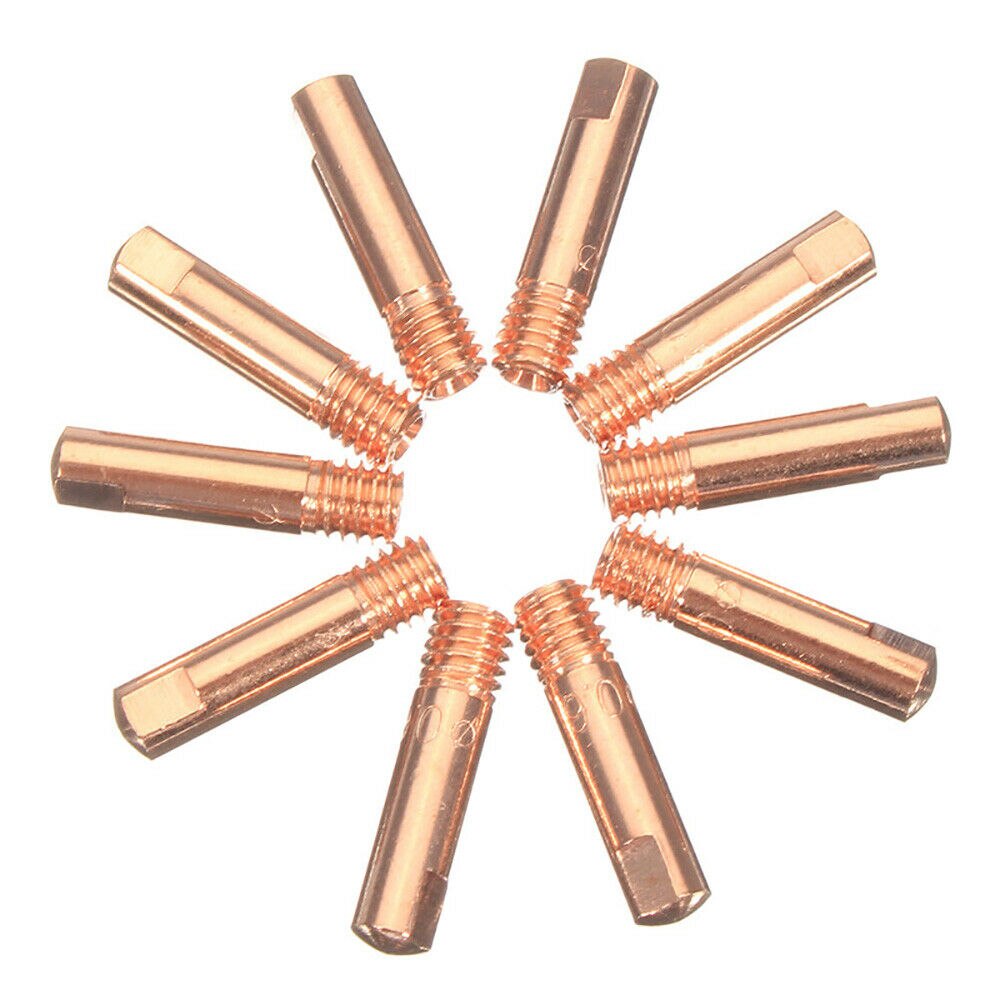 Nozzle Welding Accessories 12pcs/Set 15AK MIG/MAG Welding Tips 0.8x25mm