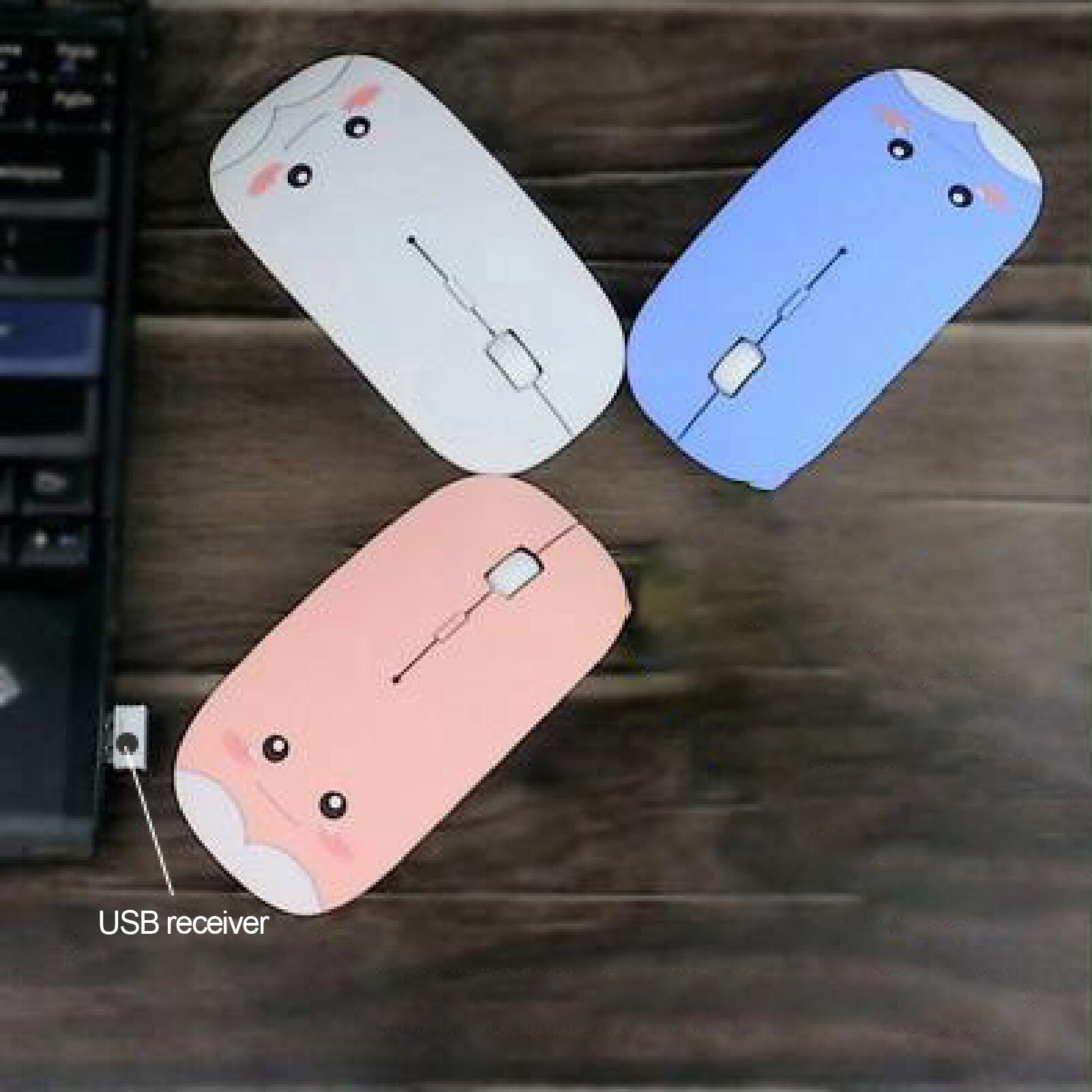 Portable 800/1200/1600 DPI Bluetooth 5.0 Wireless Cute Mouse Computer Accessory Mini Wireless Gaming Mouse Plug Play