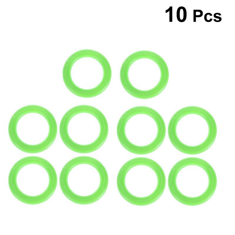 10 Uds. Anillos de colores para lanzar anillos de plástico huecos para juegos de estrategia de niños y adultos: green