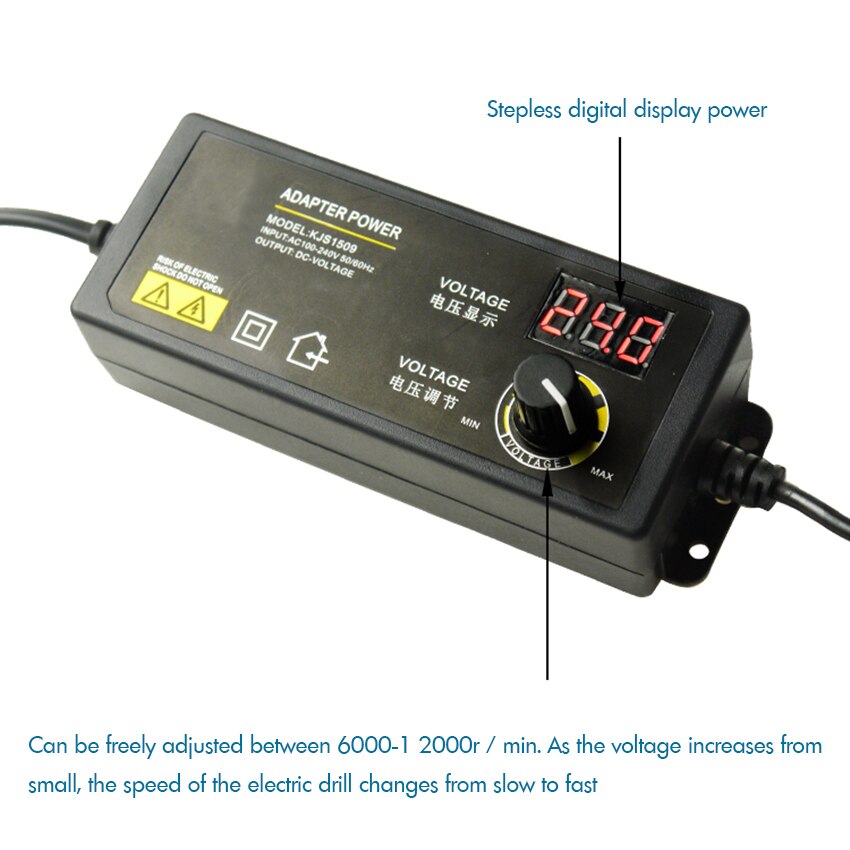 Elektrische Mini Bohrer 0,3-6,5mm 3V-24V rotierend Werkzeug Bausatz Variable Geschwindigkeit mit Selbst-schloss Schalter, kühlung Löcher, für Schleifen, Schneiden