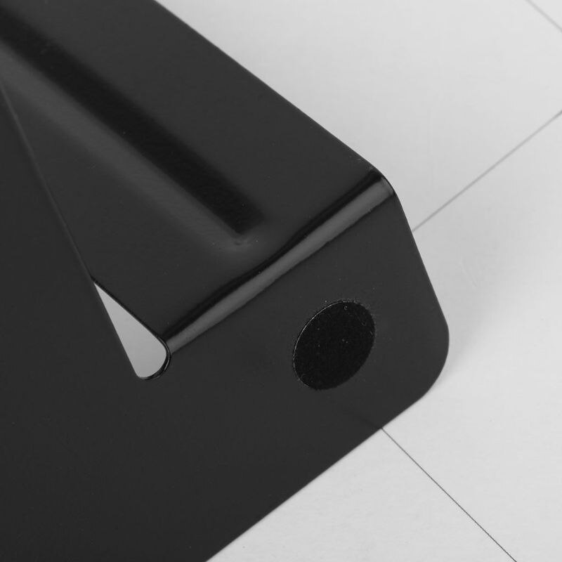 83XC Simple Style Metal Bookends Iron Support Holder Nonskid Desk Stands For Books