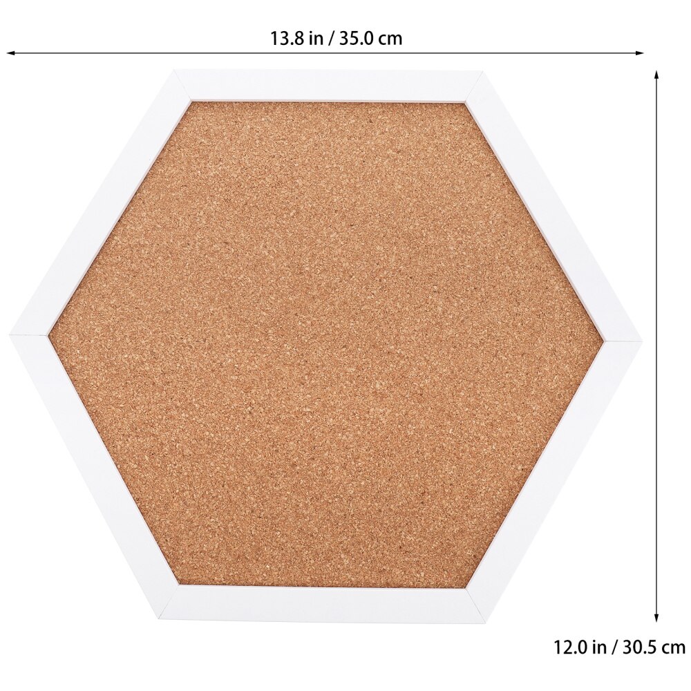 Multi-functional Cork Memo Board Hexagon Photo Board Home Message Board