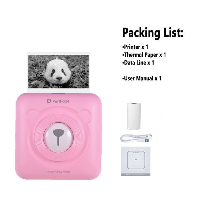 Mini POS Portable Printer Pocket Mobile Thermal Bluetooth 58mm Mini Wireless POS Thermal Photo Printer for Android iOS Phone: Printer-P