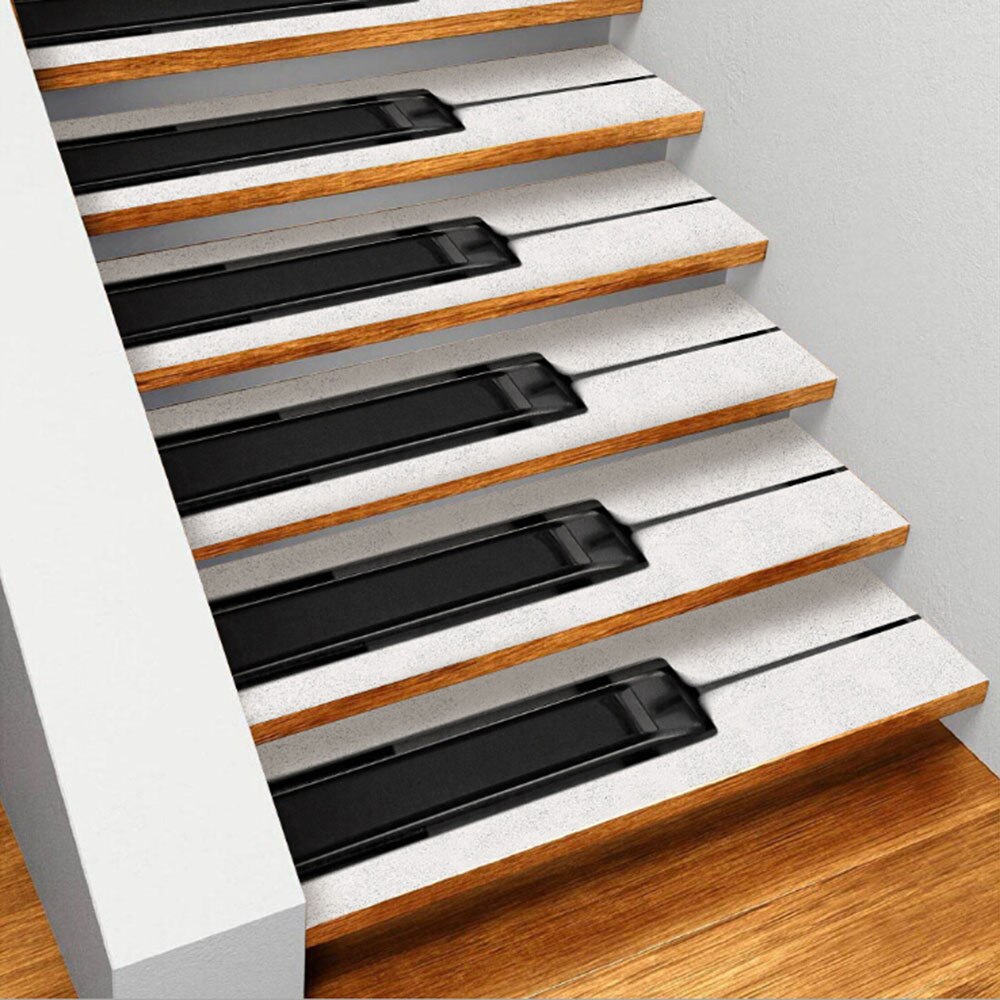 Selbst-Klebstoff Abnehmbare Treppen Aufkleber Zauberstab Aufkleber Wohnzimmer Treppen Lauffläche Boden nicht-Unterhose Aufkleber Treppe Wohnkultur aufkleber