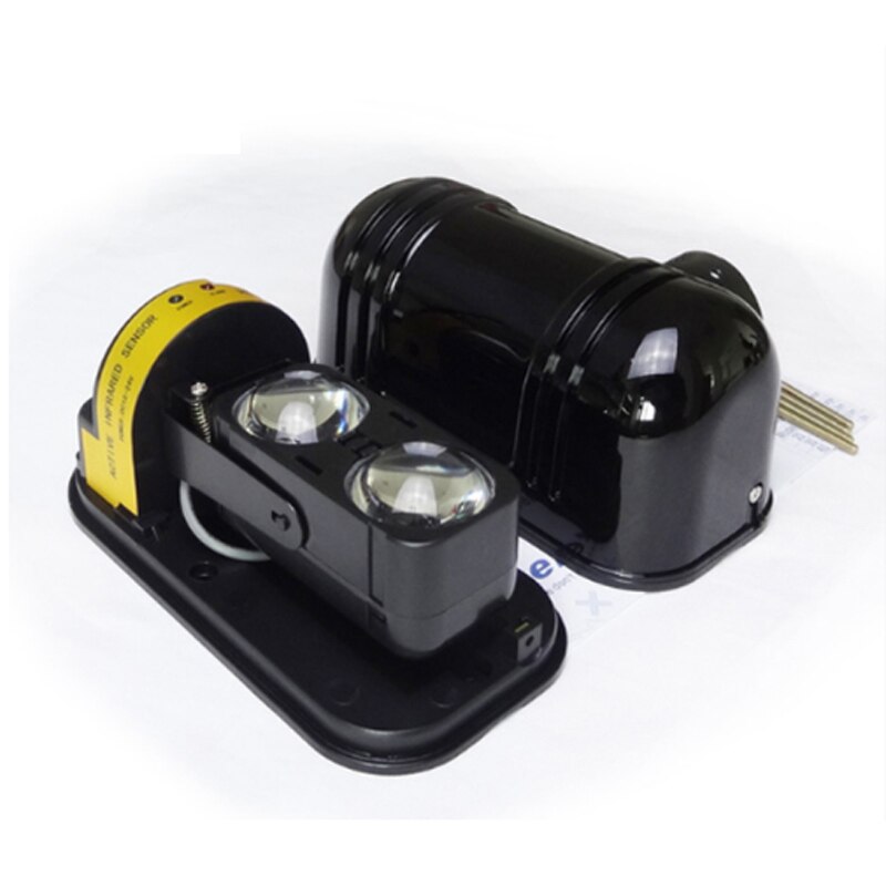 Waterproof Dual Beam Sensor Active Infrared Intrusion Detector IR 20m~150m Outdoor Perimeter Wall Barrier Fence for GSM alarm