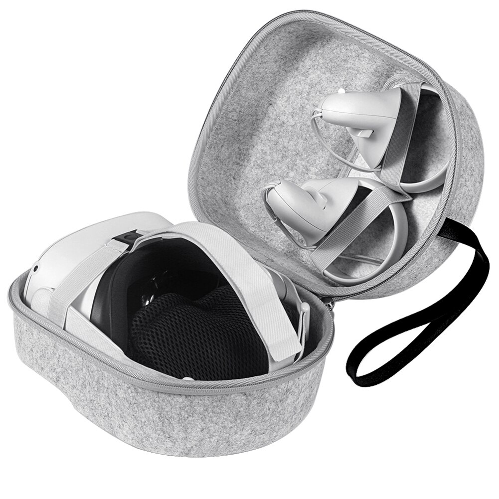 Mini Reizen Draagtas Voor Oculus Quest 2 Accessoires Protector Bag Met Lens Bescherming Pad En Vaste Kabelbinder Opslag doos