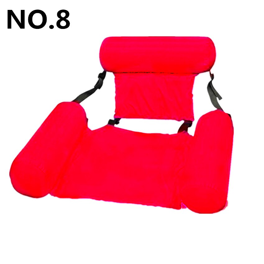 Pvc Zomer Opblaasbare Opvouwbare Drijvende Rij Luchtbedden Bed Zwembad Water Hangmat Strand Water Sport Lounger Stoel: NO.8