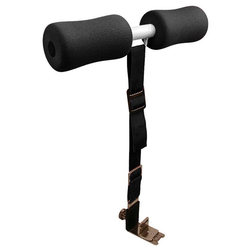 Abdominal Machine Crunches Aid for Men Women Sit-Up Bar Fitness Abs Trainer Workout Equipment for Home Work: Black