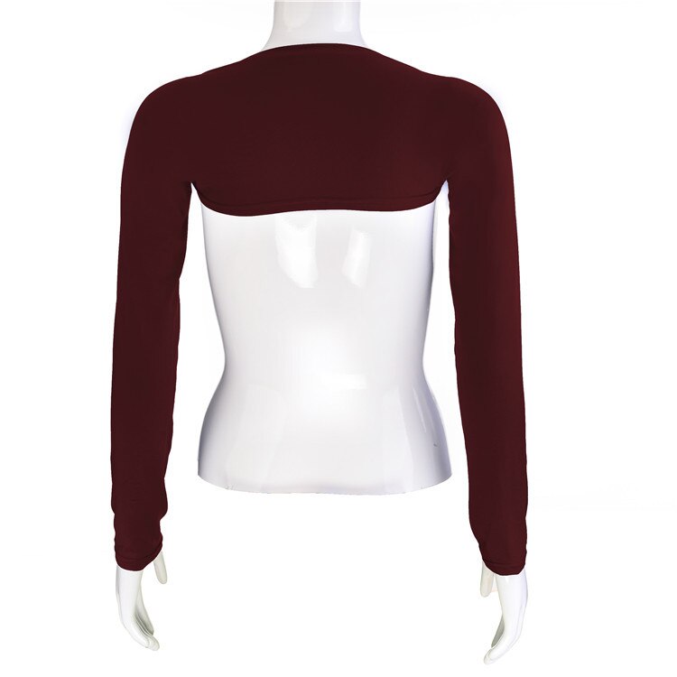 Femmes Hijab musulman Armer manches couverture haussement d'épaules boléro Hayaa Armer plus Oversleeves Stretch Protection turquie eau manches aléatoire: wine red