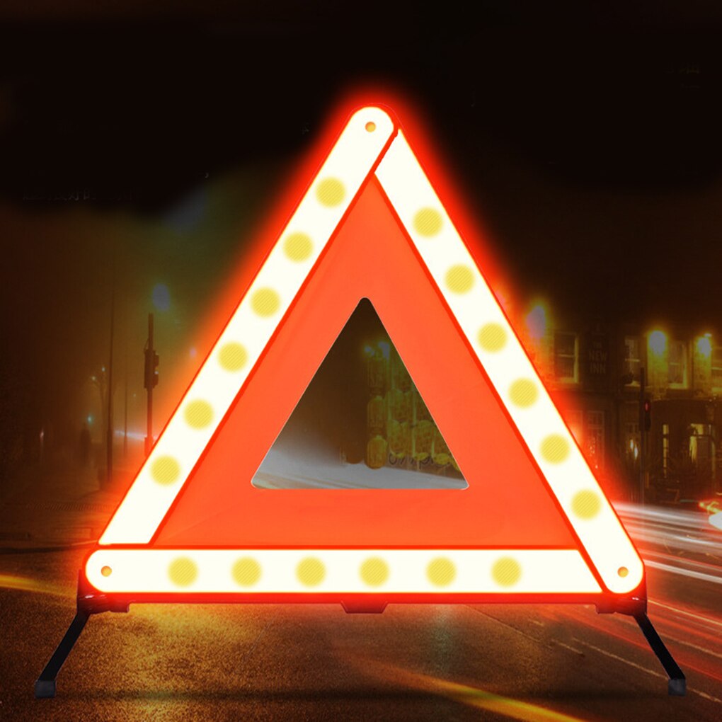 Foldable Car Emergency Breakdown Warning Reflector Alerts Red Reflective Safety Foldable Parking Stander