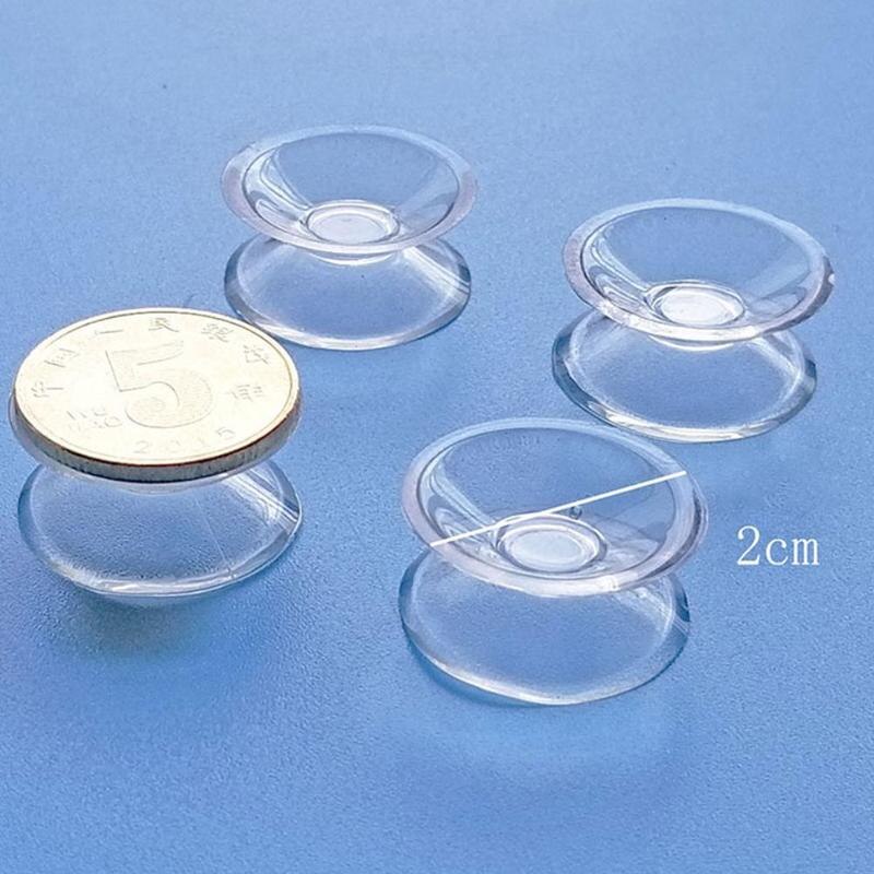 1Pc 20/35/50mm Lightweight Transparent Suction Cup Food Double-sided Non-marking Cup Suction PVC Grade Suction Plastic Cup S9I5