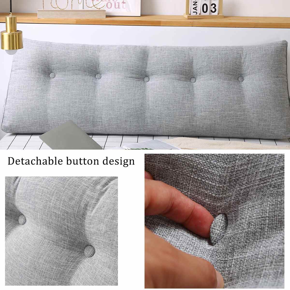 80 x 50 x 20cm trekantet kile korsryggstøtte pute støtte ryggstøtte styrke mykt hodegjerde