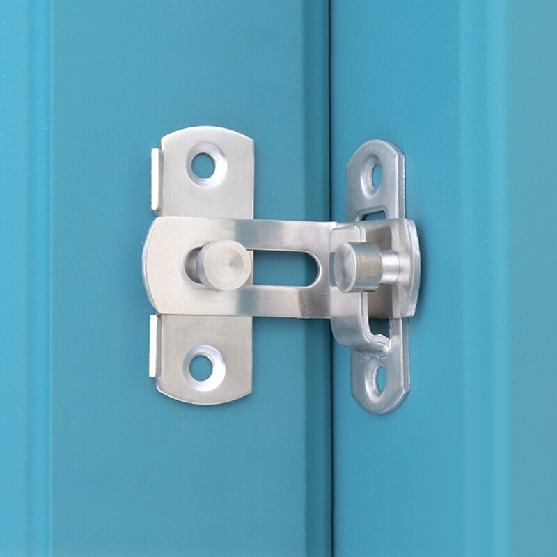 BETOCI pestillo de puerta de habitación con cerradura angular de 90 °, cerradura de Plano de 180 °, pestillo de pestillo cerradura de pestillo de curva, adecuado para múltiples tipos de hardware de puerta