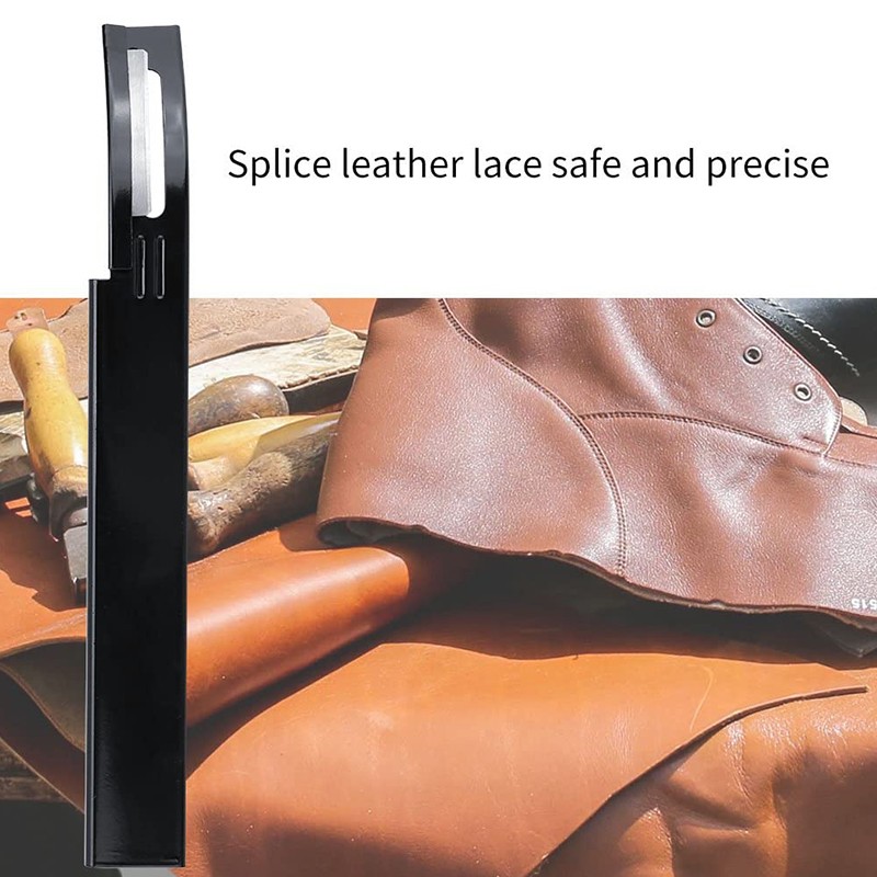 Cuchillo de seguridad para cortar cuero, herramienta para biselar con 3 cuchillas, herramienta para cortar cuero
