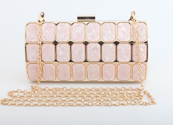 Women Evening Bag Acrylic Marble Handbags Glitter Party Clutch Luxury Square Party Wedding Bags Casual Vintage Box Clutch